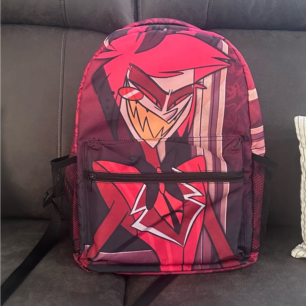 Red Graphic Backpack
